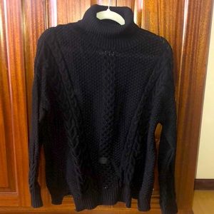 a.n.a turtle neck black sweater